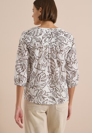 Cecil, 3/4-ARM TUNIKA MIT BLÄTTERPRINT - T-shirt à manches longues - light alabaster white