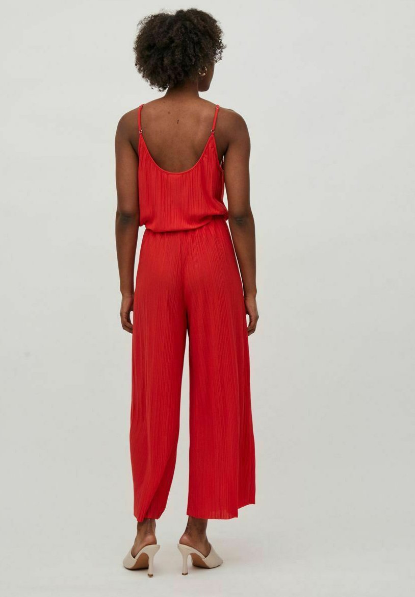 Vila HIGH WAIST - Pantalones - valiant poppy/rojo - Zalando.es