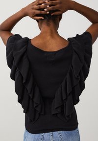 Odd Molly MYLA - T-shirt imprimé - almost black