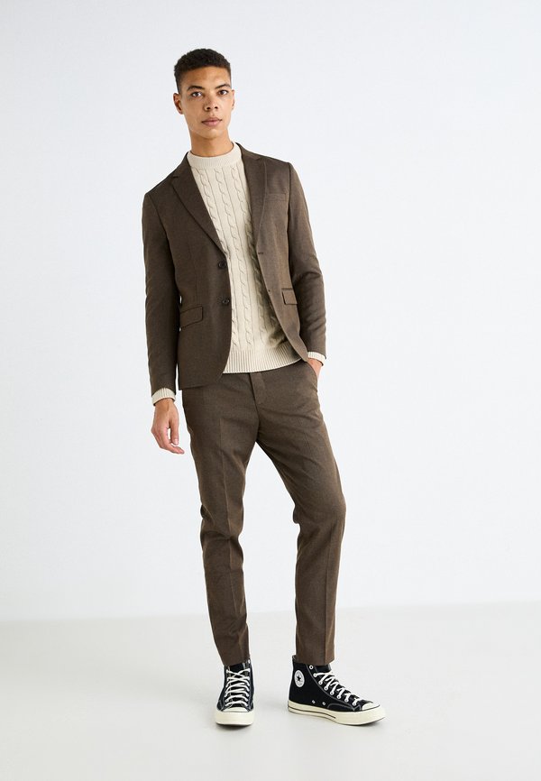 SLHRYAN STRUCTURE CREW NECK - Jumper - oatmeal4