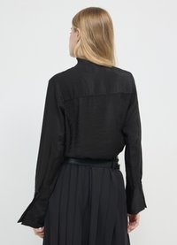 Calliope FIOCCO EFFETTO TRASPARENTE - Blouse - nero