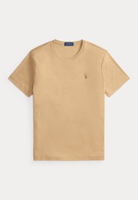 CUSTOM SLIM FIT SOFT COTTON T-SHIRT - T-shirt - bas - classic camel heather