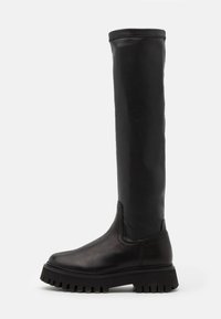 GROOVY - Botas acima do joelho - black