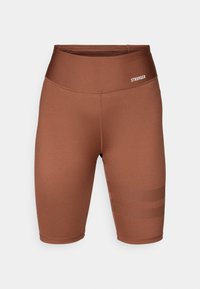 SIGNATURE BIKE SHORTS - Legíny - cappuccino