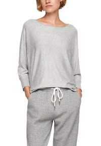 QS MIT FLEDERMAUSÄRMELN - Pullover - grey melange