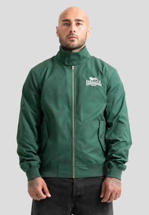 Lonsdale, LONSDALE HERREN JACKE SCHMALE PASSFORM CLASSIC - Bombera - bottle green silver