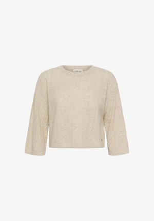 Cream, CRMELA 3/4 SLEEVE PULLOVER - Pullover - oat melange