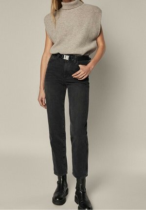 Massimo Dutti Jean droit - black denim