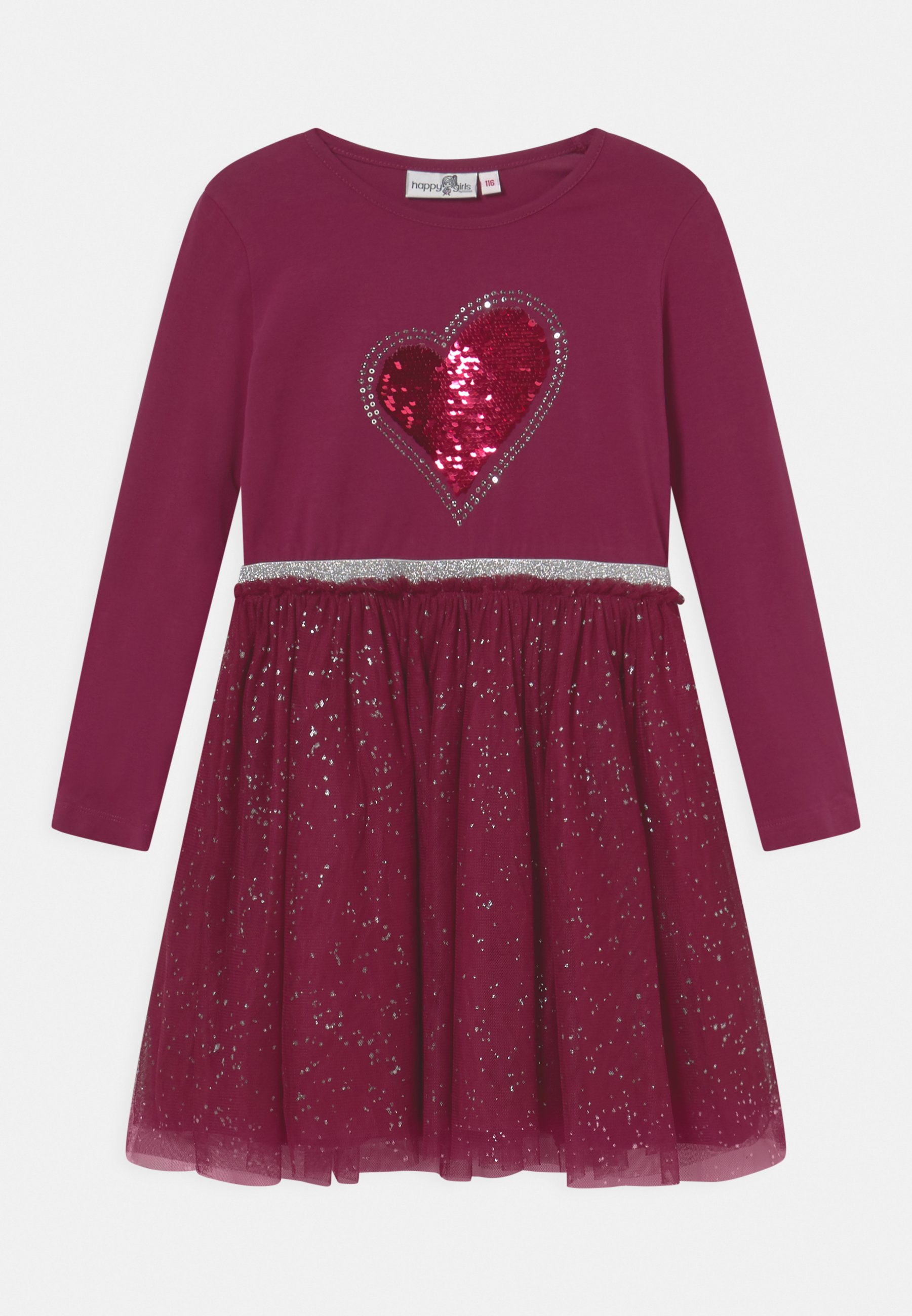 red sequin jersey dress