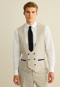 Next TRIMMED CHECK - Vest - light grey