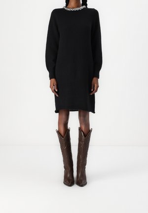 Gebreide jurk - black