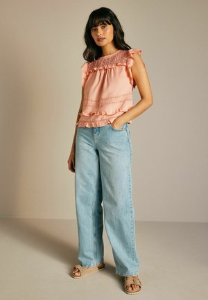 Next FRILL SLEEVE REGULAR FIT - Pusero - peach pink