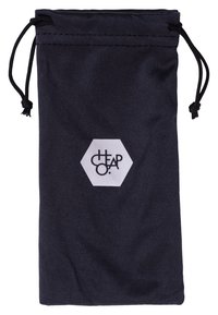 Punguțã din țesătură neagrã cu șnur, având un logo hexagonal alb cu textul "IEFTIN". Formã simplã, cilindricã, cu texturã netedã.