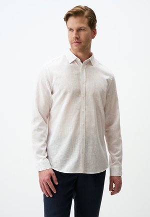 LONG SLEEVE STRIPED - Chemise - beige