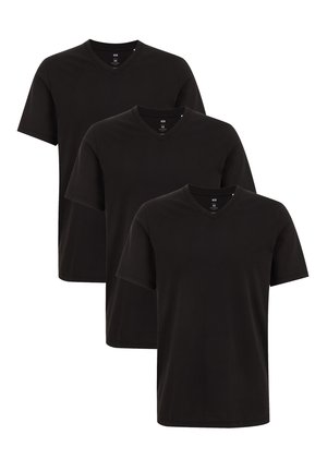 WE Fashion 3-PACK - Paprasti marškinėliai - black