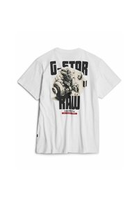 G-STAR ENGINE BACK GRAPHIC - T-shirt print - white