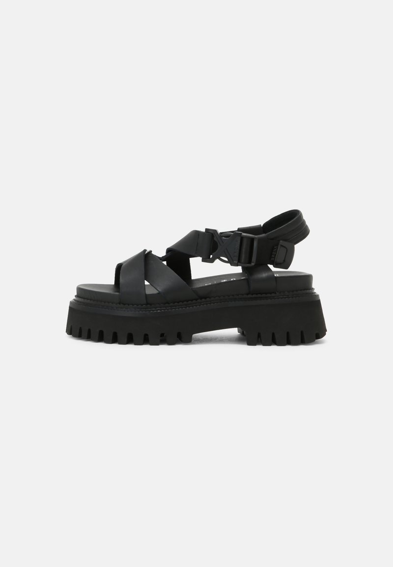 Damen Sneaker | Bronx GROOVY Plateausandalette black/schwarz - AK01131 Damen Sneaker | Bronx GROOVY Plateausandalette black/schwarz - AK01131
