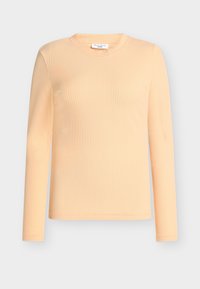 T-SHIRT, LSL, CREWNECK, RIB, SLIM FIT - Top s dlouhým rukávem - bleached apricot