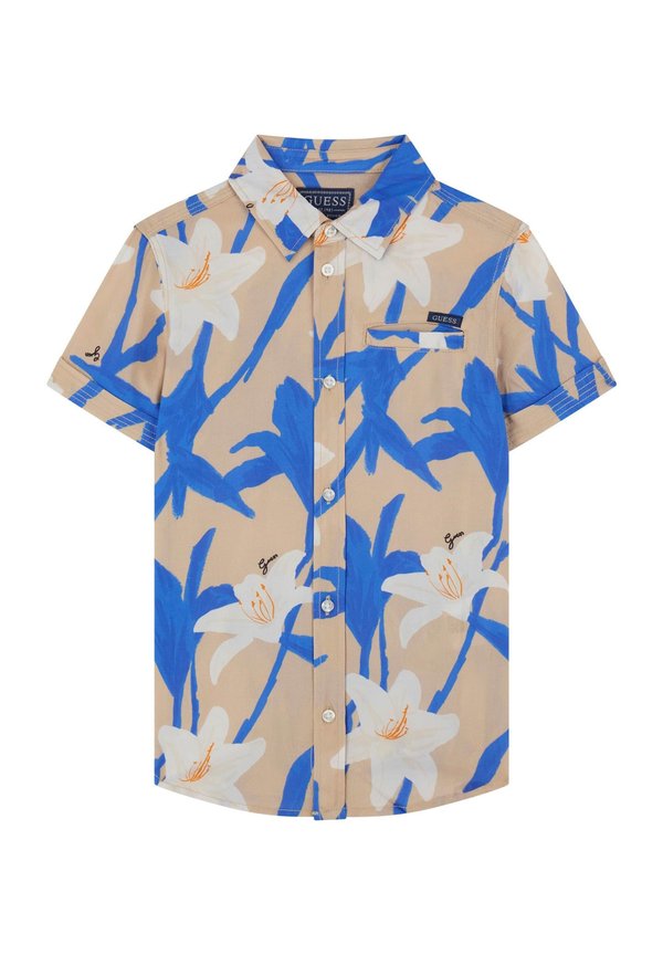 BEDRUCKTES - Hemd - blumenmuster blau