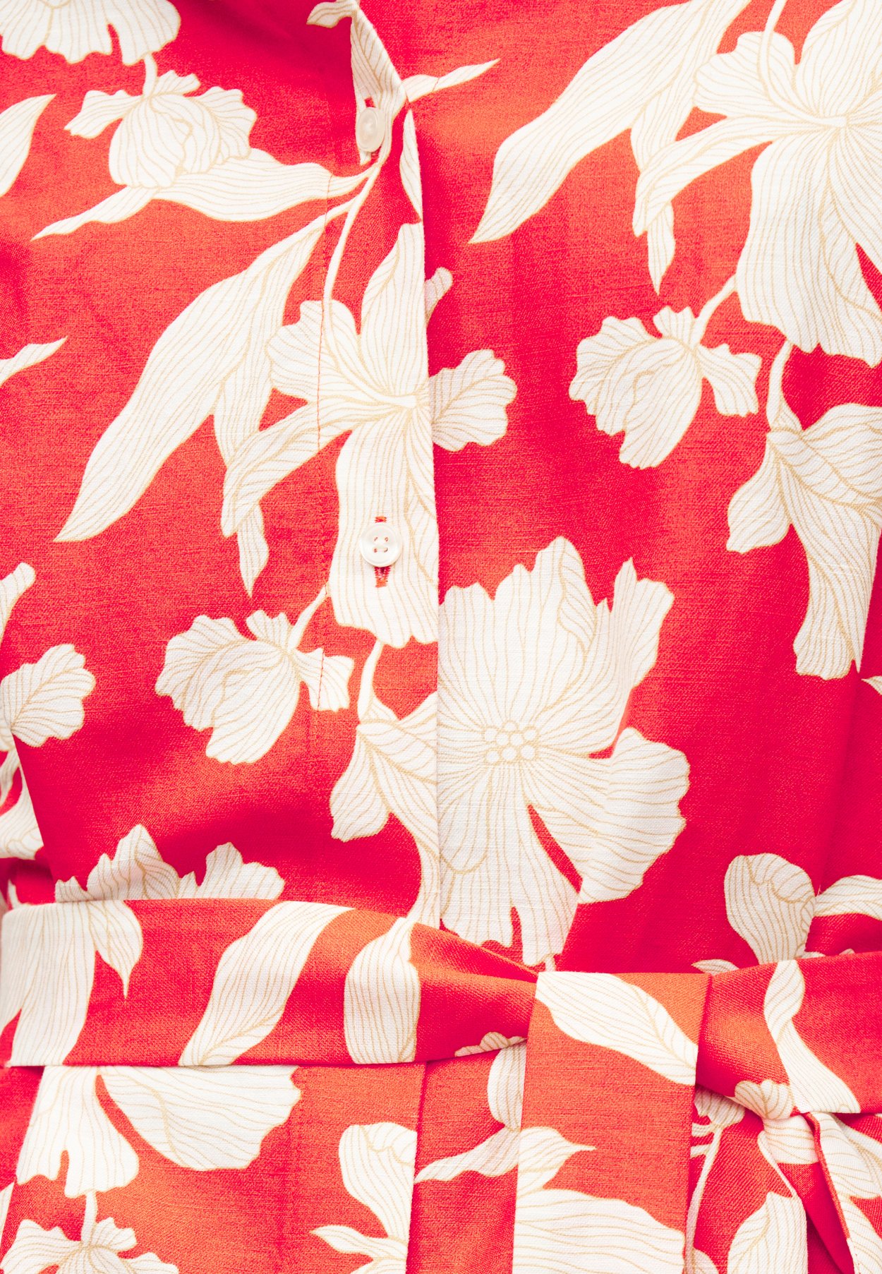 FLORAL PRINT SHIRT DRESS