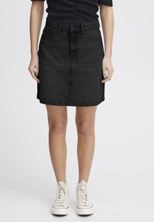 A-snit nederdel - washed black