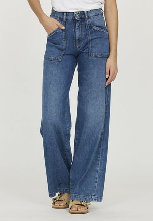 Jean flare - medium blue