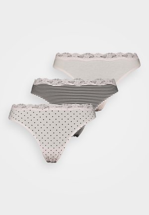 3-PACK - Thong - rosa