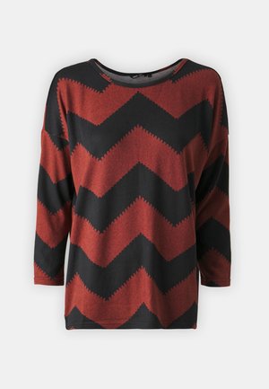 ONLY Tall, ONLELCOS - Trui - black zigzag/daer red