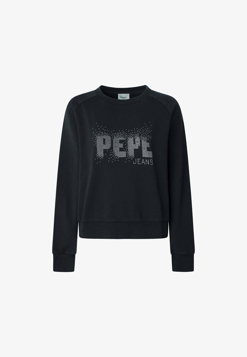 Pepe Jeans Sweatshirt 'Luna' zwart trui | gebreide t Pepe Jeans Sweatshirt 'Luna' zwart trui | gebreide t