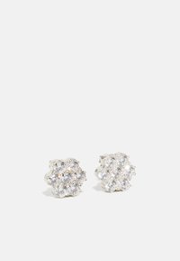 DAISY EARRINGS UNISEX - Uhani - silver coloured/white
