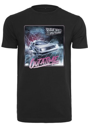 BACK TO THE FUTURE OUTATIME TEE - Marškinėliai su spaudiniu - black