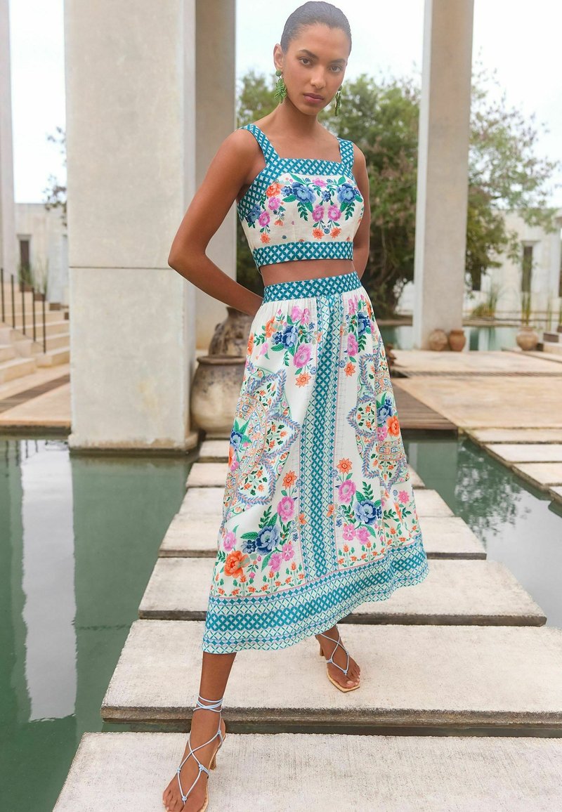 HECCPLI Completo da donna in stile bohémien, 2 pezzi, con