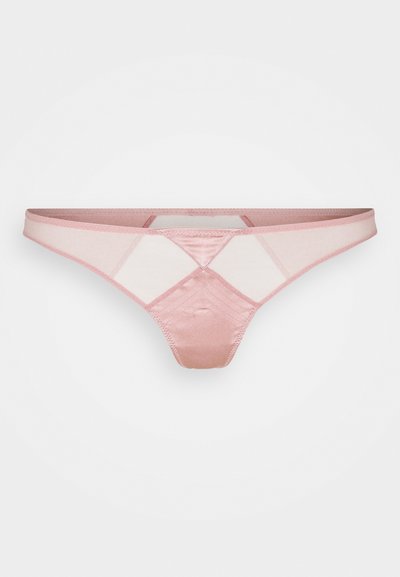 Fleur du Mal TOPSTITCH THONG - Tanga - rose pink