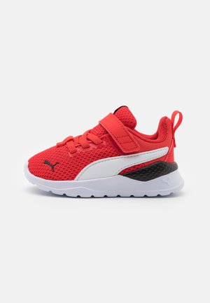 ANZARUN LITE UNISEX - Neutral running shoes - poppy red/white