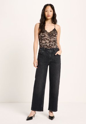 LANIUS, Wide Leg - smoke black denim
