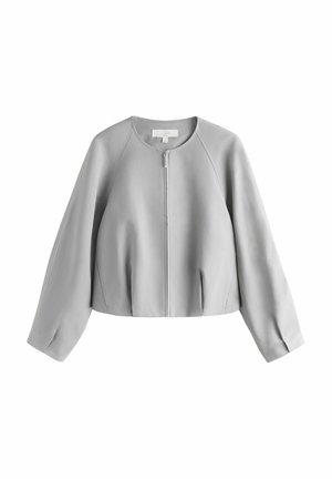 PETITE FIT - GATHERED HEM - Leichte Jacke - grey