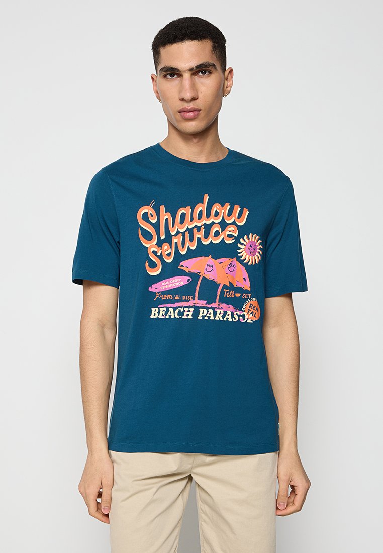 Scotch & Soda T-shirt print blauw
