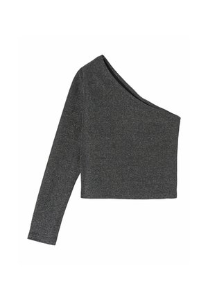 CROP ONE SHOULDER - Långärmad tröja - magnet