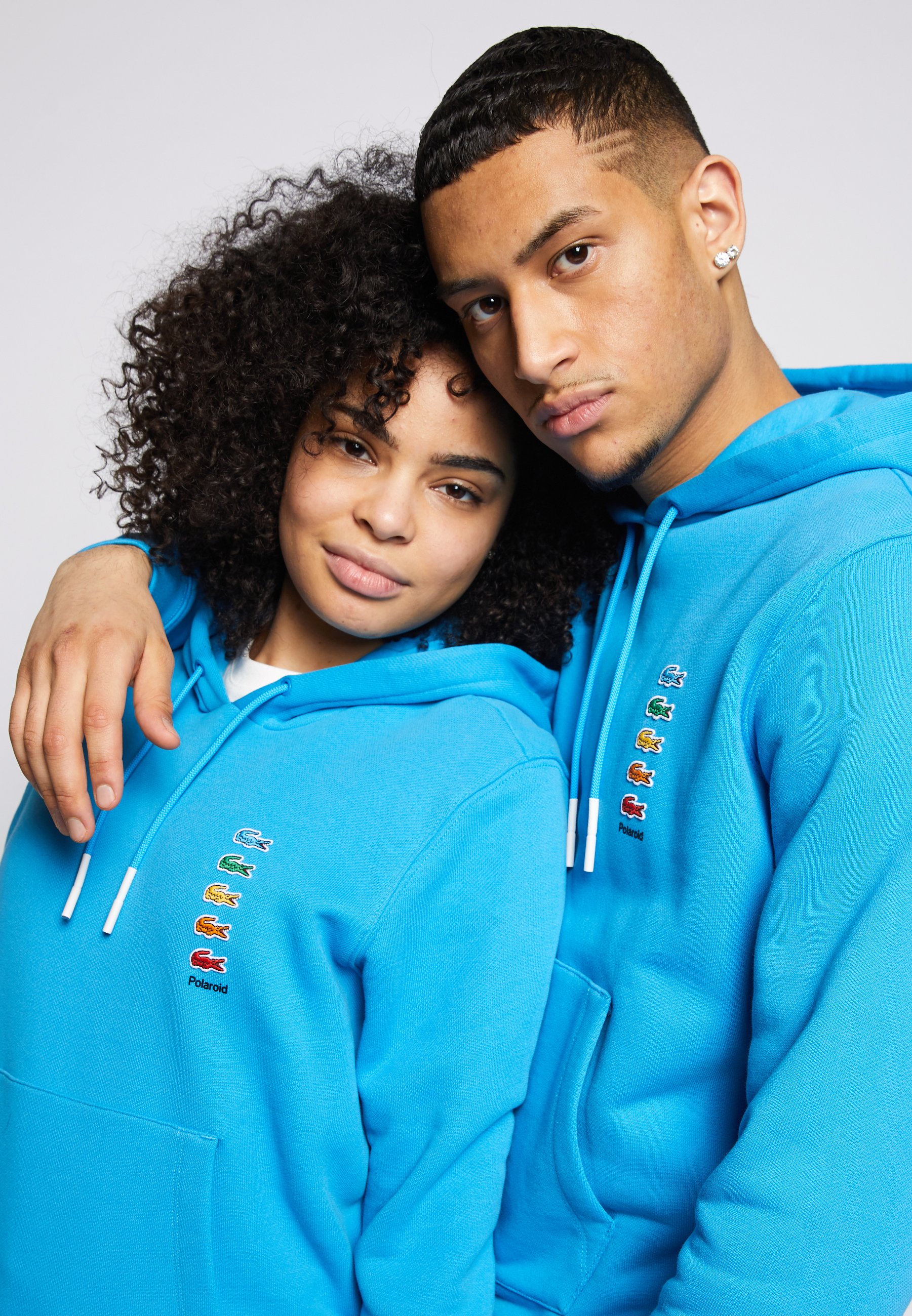 Lacoste POLAROID UNISEX HOODIE - Sweater - fiji/Blauw - Zalando.nl
