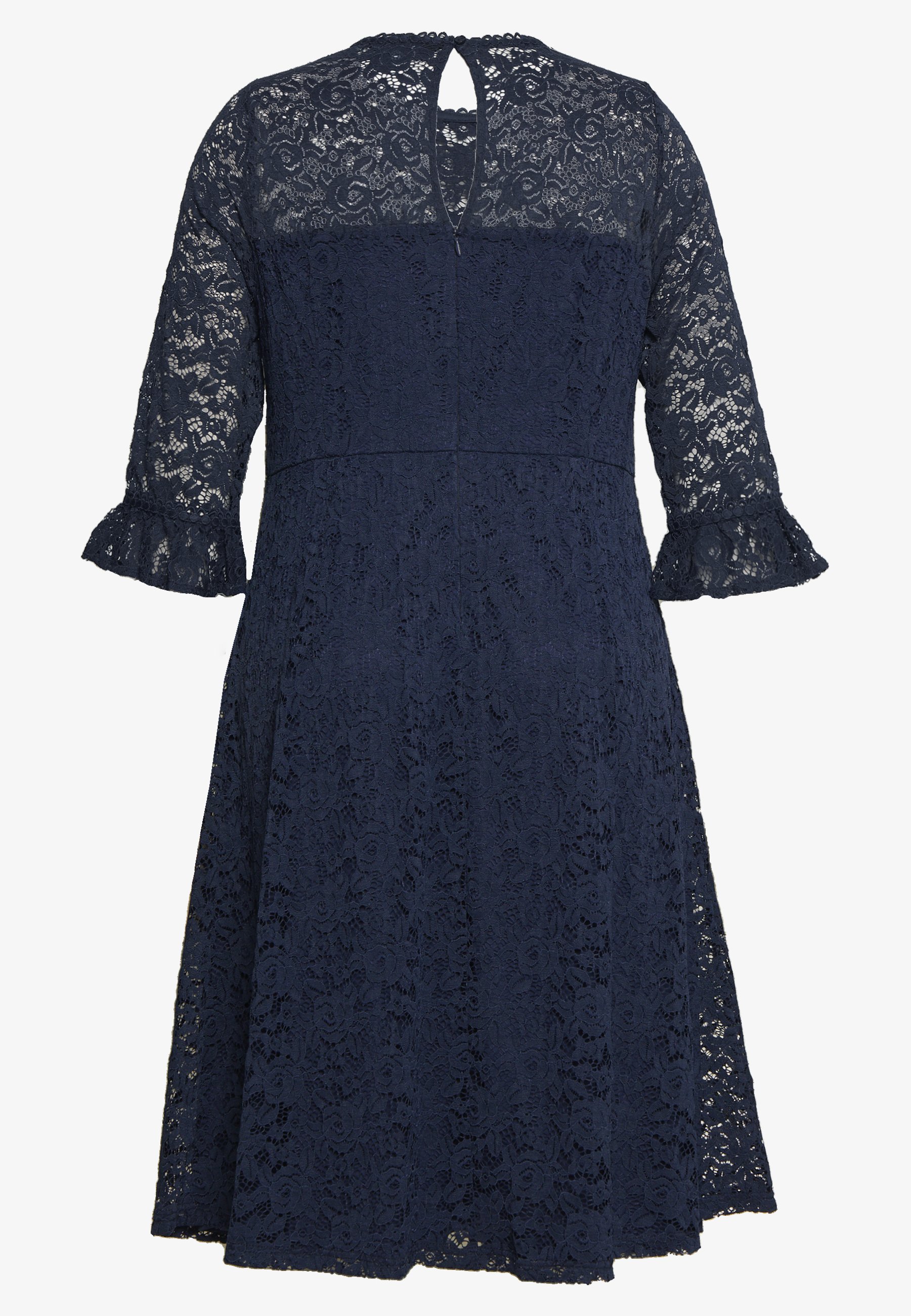 navy curve dress