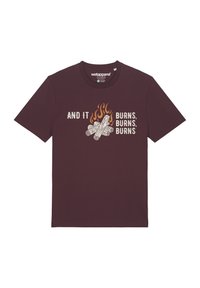 Niet geselecteerd, red brown
