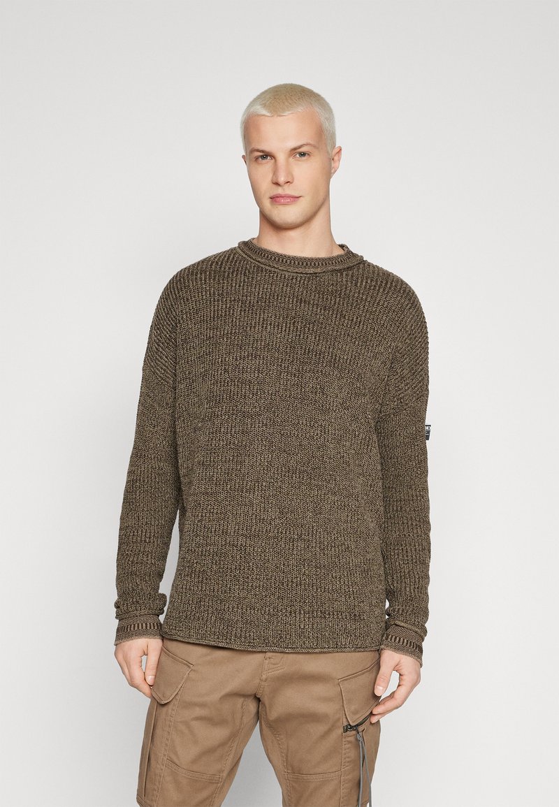 BDG Urban Outfitters TWISTED ROLL JUMPER Džemperis choc/ruda