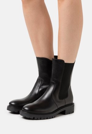 LEATHER - Støvletter - black