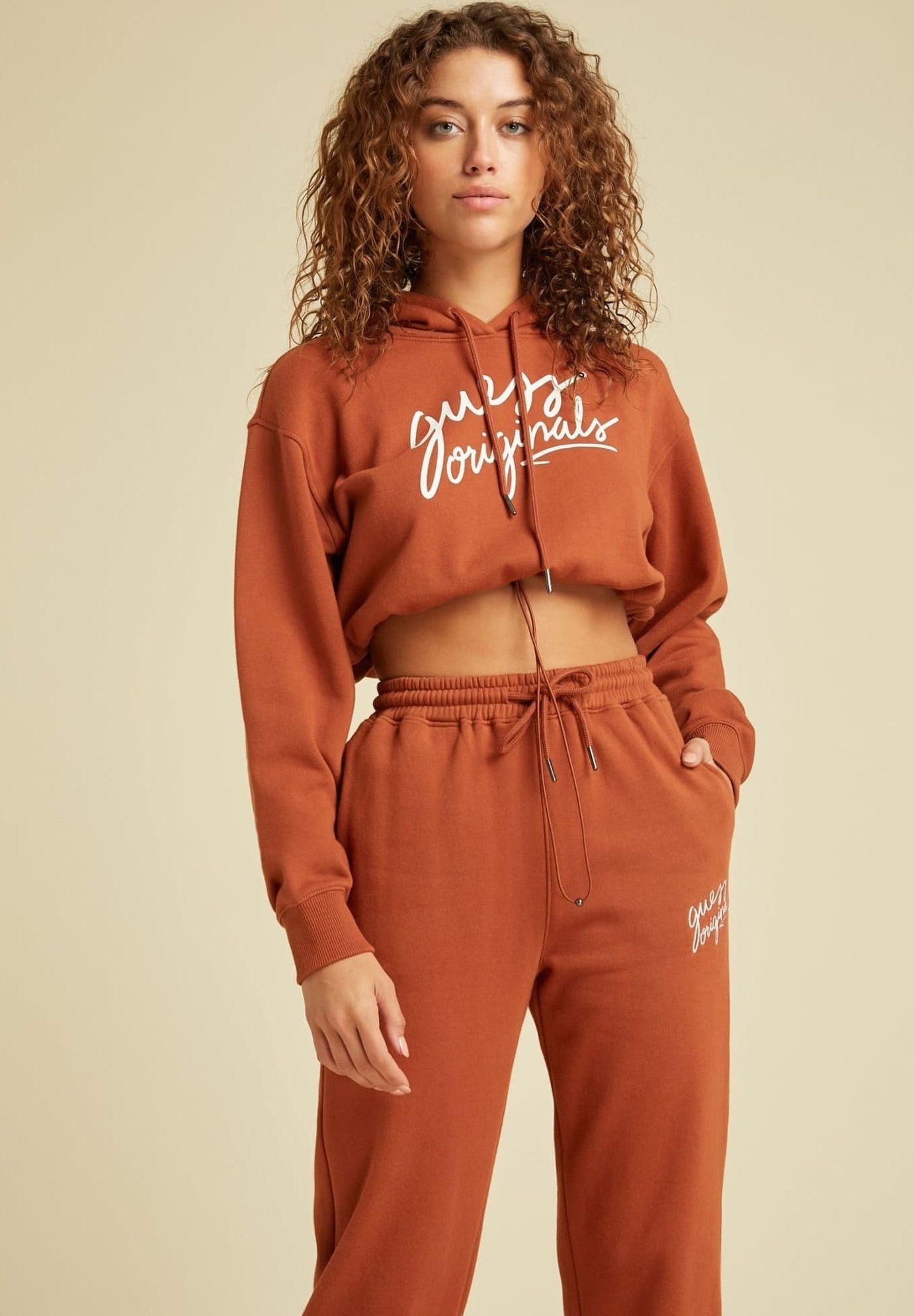 orange guess hoodie