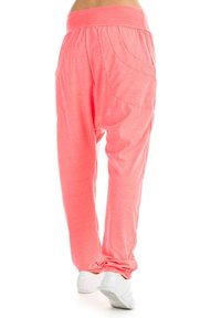 Rosa, lätta joggers med bred midja och sänkta fickor, som har en avslappnad passform och slät textur. Matchas med vita sneakers.