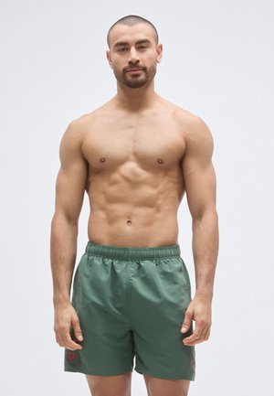 FUNDAMENTALS LOGO - Badeshorts - sage/red