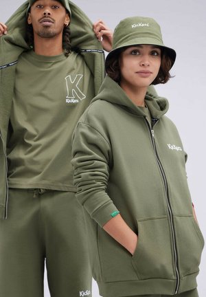 Sweat zippé - kaki
