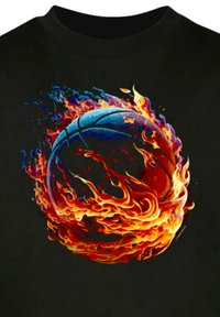 F4NT4STIC BASKETBALL ON FIRE - Long sleeved top - schwarz