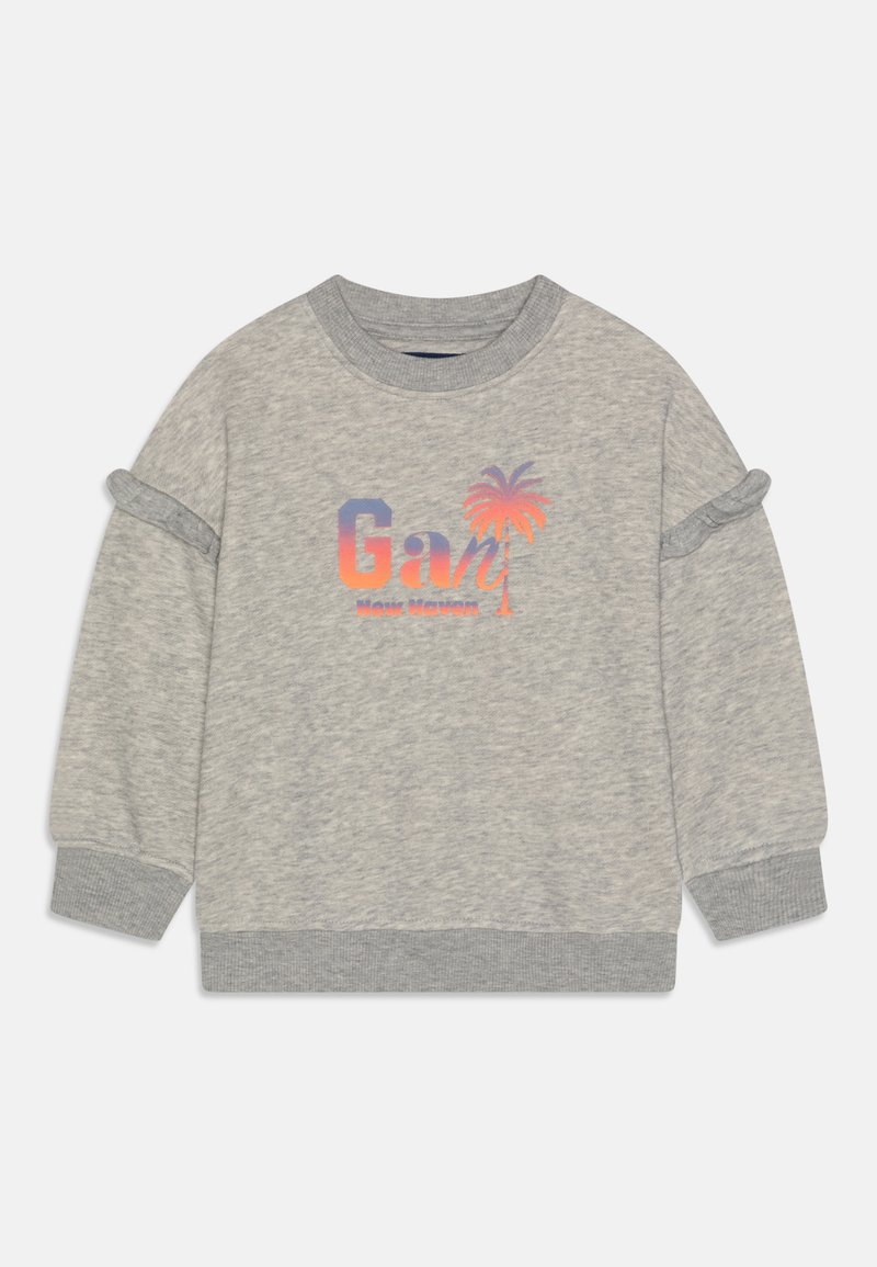 Gant Sweater lichtgrijs gemêleerd