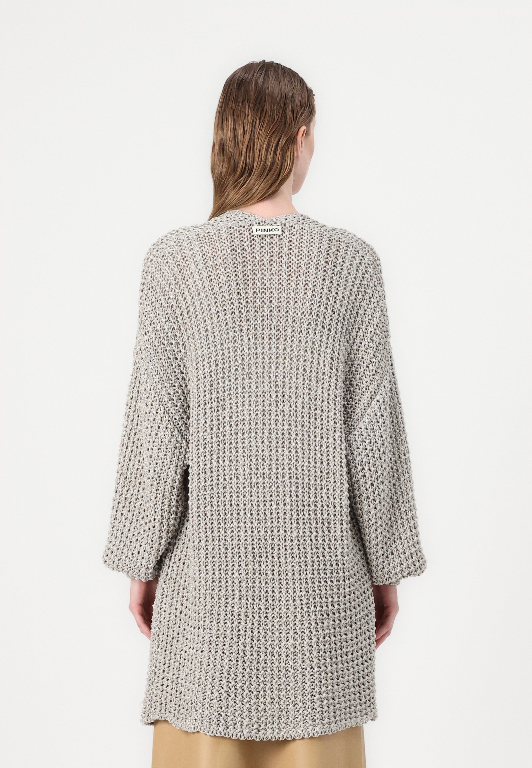 売れ筋商品|||ピンコ ニット&セーター レディース アウター LANCE CARDIGAN FETTUCCIA - Cardigan - ecru/argento Pinko LANCE CARDIGAN FETTUCCIA - Cardigan - ecru/argento